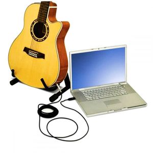 Câble de guitare USB de 3 mètres, câble de connexion de guitare électrique à interface audio d'ordinateur pour l'enregistrement et l'amplification - Product Image 5