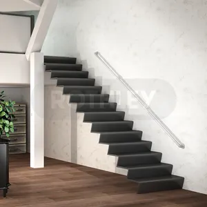 Rotley rampes d'escalier, garde-corps d'intérieur, rampes métalliques pour marches, escaliers en métal avec garde-corps