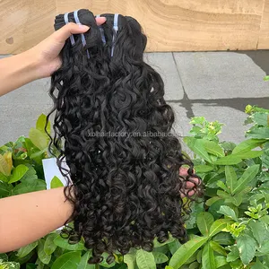 Hair Extensions Bundle Wholesale in India Single Donor Raw Human with Closure Double Drawn Indian with 13*4 Frontal Remy Hair