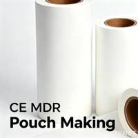 Kit de Matières Premières pour Sachets de Stérilisation Médicale, Film de Papier Couché 60gsm, CE MDR, Fournisseur Unique, Vapeur EO Autoclave