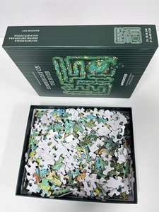 Rompecabezas de Papel Educativo Premium Personalizado, <span class=keywords><strong>Juego</strong></span> para Aliviar el Estrés para Adultos, 1000 Piezas, Rompecabezas con Certificación FSC - Product Image 5