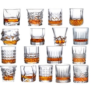 Vasos de Whisky para Cócteles, Estilo Old Fashioned, Base Redonda y Pesada, Cristal para Whisky de Bar - Product Image 1