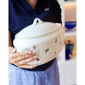 Richard Ginori Ancona 12-Piece Luxury Dinnerware <b>Set</b> Embossed Gold Eden Decoration <b>Melamine</b> Cup Kit for Hotels - Product Image 3