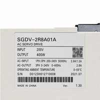 Servomoteur industriel de haute précision à interface logique monophasée 400W AC 200V SGDV-2R8A01A à stabilité élevée