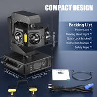 Nouveauté 160W RGBW faisceau lumineux LED avec Lasers rouge vert bleu DMX512 effets stroboscopiques pour scène Club événement Bar DJ Disco