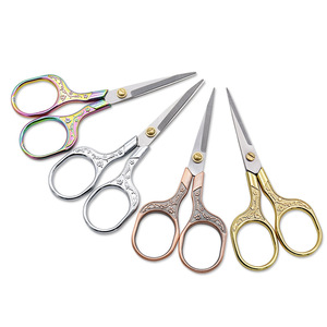 Mini Tijeras de Bordado de Acero Inoxidable con Recubrimiento de Color Vintage para Punto de Cruz, Manualidades y Uso Doméstico - Product Image 3