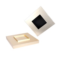 Boîte cadeau rigide de luxe personnalisée, écologique, avec revêtement UV, couvercle amovible et design pyramidal pour appareils de soin de la peau, OEM