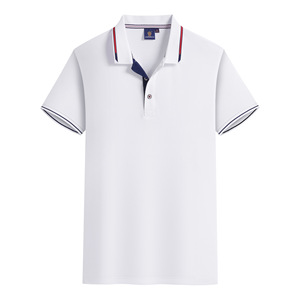 <span class=keywords><strong>Chemise</strong></span> d'Été <span class=keywords><strong>Homme</strong></span> en Coton Tricoté Uni Anti-Boulochage 180GSM, à Manches Courtes et Col Revers, <span class=keywords><strong>Grande</strong></span> <span class=keywords><strong>Taille</strong></span> <span class=keywords><strong>6XL</strong></span>, Décontractée - Product Image 4