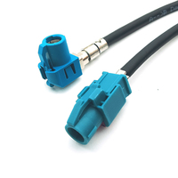 Kabel Video LVDS perempuan Ke perempuan 4 Pin HSD Universal untuk Audi A3 A4 A6 Q3 Q5 MMI MIB Monitor Unit kepala