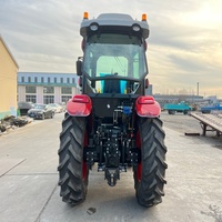 Envío Gratuito, Tractores de 120 HP con Arado, Motor Diésel de Gran Potencia, Tractores Hidráulicos con Caja de Cambios, Tractores Agrícolas con Ruedas