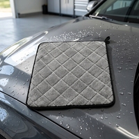 Serviette en microfibre de luxe Zero Scratch 800GSM en tissu tissé compressé, type corail diamant, pour le séchage et le lavage des voitures, qualité supérieure