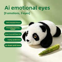 Peluche intelligente IA, panda électronique avec yeux interactifs, compagnon de dialogue, cadeau pour enfants, robot vocal réconfortant