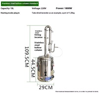 Machine commerciale de distillateur d'hydrosol automatique enfichable pour l'extraction d'hydrosol d'huile essentielle de petit ménage pour la pompe de boissons