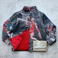 Veste matelassée personnalisée pour homme, veste d'hiver brodée, poches à bulles, veste de basket-ball, veste varsity, tapisseries