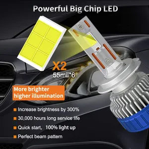 N8 Car Accessories 200W Canbus 12V 24V Car Led H7 Headlight Bulb LED Light H4 9005 Fog Light H1 H3 H4 H7 H11 Led Headlight Bulb