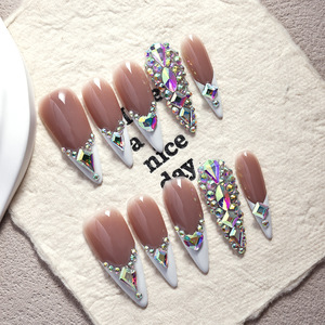 Betifnail – Nouveauté <span class=keywords><strong>Hiver</strong></span> : <span class=keywords><strong>Faux</strong></span> <span class=keywords><strong>Ongles</strong></span> 3D de Luxe, 10 Pièces/Ensemble, Qualité Supérieure, Prix de Gros - Product Image 4