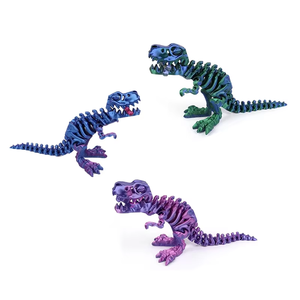 Modelo de Dinosaurio Tiranosaurio Rex Articulado Impreso en 3D Personalizado, Juguete Antiestrés, Regalo para Niños - Product Image 4