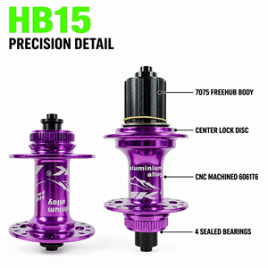 Sıcak Fırsat Merkezi Kilitli MTB Bisiklet Göbeği 28/32 Delik QR Geçmeli Aks 12/15mm Boost Sızdırmaz 6 Rulmanlı Disk Frenli Dağ Bisikleti Göbeği - Product Image 5