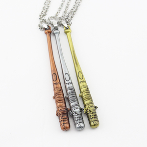 Collar <span class=keywords><strong>de</strong></span> Moda Vintage con Colgante <span class=keywords><strong>de</strong></span> <span class=keywords><strong>Bate</strong></span> <span class=keywords><strong>de</strong></span> <span class=keywords><strong>Negan</strong></span> <span class=keywords><strong>de</strong></span> The Walking Dead, LUCILLE, Cadena <span class=keywords><strong>de</strong></span> Béisbol para Hombre, Joyería, Accesorios, Regalos - Product Image 1