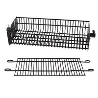 Panier de rôtissoire robuste en acier inoxydable grande capacité, cage de grillade roulante pour légumes, poisson, ailes et viande