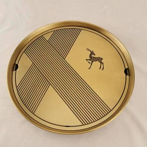Arte Mural en Relieve de Cobre con Tema de Naturaleza, Escultura de Metal Personalizada con Diseño de Grabado de Hojas, Flores y Animales - Product Image 1