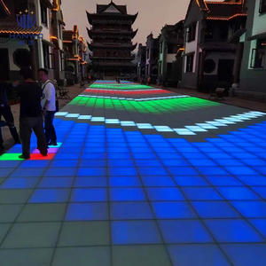 <span class=keywords><strong>Wow</strong></span> LED capteur lampadaire grille dynamique jeu de saut interactif IP65 capteur de mouvement multijoueur éclairage au sol interactif - Product Image 3