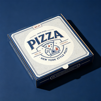 Boîtes à pizza en carton ondulé kraft SP5282, qualité alimentaire, résistantes à la graisse, biodégradables, logo personnalisé, plusieurs tailles, à emporter pour pizzeria