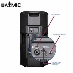 ลำโพงแอคทีฟพลาสติก OEM ขนาด 15 นิ้ว พร้อมโมดูลแอมพลิฟายเออร์ ลำโพงฮอร์นแบบแอคทีฟสองทาง ระบบเสียงระดับมืออาชีพ สำหรับโฮมสตูดิโอ - Product Image 3