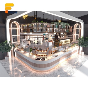 Vetrina Espositiva per Pasticceria in Legno e Vetro, Bancone di Servizio per Caffetteria Premium, Layout per Esposizione Dessert - Product Image 5