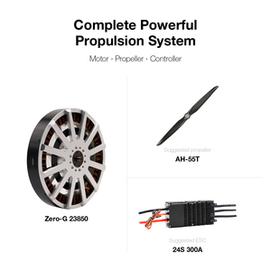 Système de propulsion de poussée de 98kg <span class=keywords><strong>avec</strong></span> <span class=keywords><strong>moteur</strong></span> électrique sans balais 23850 et ESC et hélice pour paramoteur électrique et <span class=keywords><strong>parapente</strong></span> - Product Image 3
