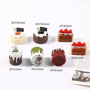 Figurine Tridimensionali in Miniatura di Cibo Creativo Stile Cartone Animato, Accessori Fai-da-Te per Decorazioni Auto, Ufficio e Scrivania - Product Image 2