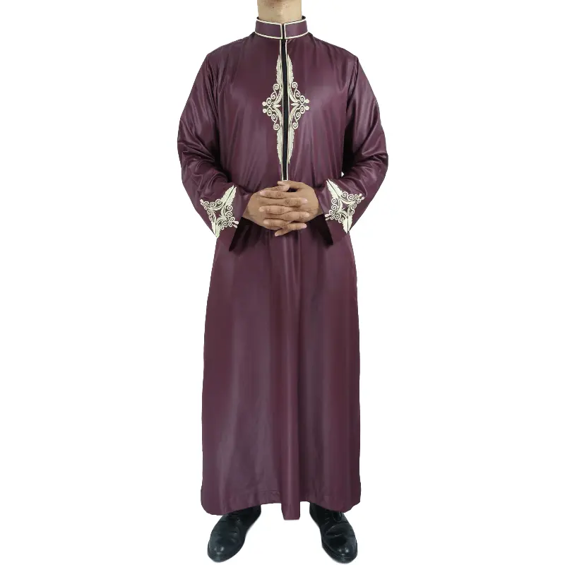 2019 Laatste Abaya Ontwerpen Dubai Mannen Mode Ontwerpen Moslim Kleding