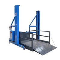 Nouvelle plateforme de déchargement mobile hydraulique à mât vertical pour manutention en hauteur et déchargement de marchandises en surcharge