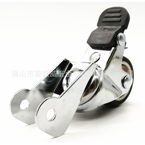 Furniture Casters <b>Swivel</b> With Brake 38mm Diameter Coffee Color Silent Built-in Bearing Universal Wheels For Moving And Rocking - Product Image 4