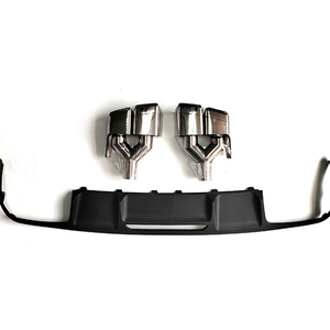 Diffusore Posteriore W218 con Terminale Sportivo in Nero Lucido/Look Carbonio per <span class=keywords><strong>Mercedes</strong></span> CLS63 W218 2012-2017 (Sostituzione) - Product Image 6