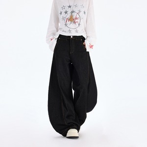Pantalones Vaqueros Holgados Estilo Coreano Unisex, Cintura Media y Alta, Corte Recto Informal, Jeans de Mezclilla <span class=keywords><strong>para</strong></span> <span class=keywords><strong>Mujer</strong></span> - Product Image 5