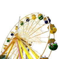 Grande Roue en Acier Personnalisable pour Extérieur, Certifiée CE, Éclairage LED, Capacité 72-288 Personnes, Attraction pour Parc d'Attractions et Centre Commercial