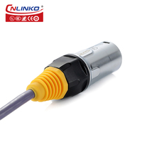 Conector RJ45 Vertical CNLINKO Serie YT, Impermeable, 8P8C, Conector de Tornillo, Terminador de Enchufe RJ45, CAT5e