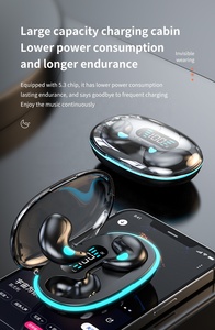 Mini Auriculares TWS para Juegos y Deportes con Pantalla Digital de Energía, Sonido Estéreo Intrauditivo, Cancelación de Ruido, Auriculares Inalámbricos para <span class=keywords><strong>iPhone</strong></span> - Product Image 3