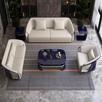 High-End-Luxus-Sofa garnitur Leder Wärme Eleganz Seitenform Sitz und Rücken bequeme Couch tief breit Wohnzimmer Sofa Möbel
