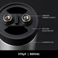Condensateur de liaison CC 800V 370uF à film polypropylène métallisé auto-réparant à faible perte 5kA pour énergie éolienne et solaire