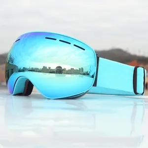 Óculos de snowboard personalizados para esportes de inverno, óculos de ski com lentes de dupla camada, óculos de neve para snowboard ao ar livre, atacado