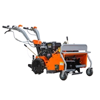 Broyeur d'herbe à essence 12HP 190F à démarrage manuel - Haute qualité, petite taille, utilisation tout-terrain avec lame à disque, haute productivité