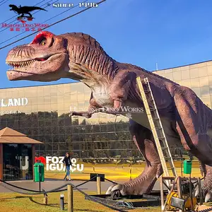 侏罗纪恐龙公园霸王龙恐龙模型现实生活霸王龙恐龙雕像