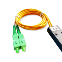 Acoplador de Fibra Óptica FBT 1*2 1*3 1*4 1*6 1*8 1*16 Tipo Caja ABS Conectores SC APC Acoplador FBT para CATV con Relación de Potencia Igual