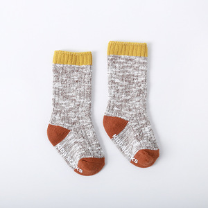 Calzini invernali di lana spessa per bambini calzini caldi in lana per bambini e bambine calzini <span class=keywords><strong>antiscivolo</strong></span> solidi - Product Image 3