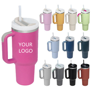 Tumbler Isolato da 40oz con Manico, Tazza Isolata a Doppia Parete in Acciaio Inossidabile, Tazza da Viaggio per Caffè Freddo, Compatibile con Portabicchieri - Product Image 4