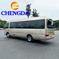 Autobús de Lujo de Tamaño Mediano, Diésel/Gasolina, 19, 20, 30 Plazas, Autobús Usado Toyota Coaster para Viajes de Negocios
