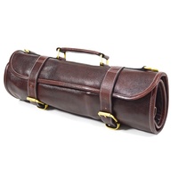 PinkStore acheter en gros personnalisé personnalisé fait à la main marron pliant poche Chefs sac en cuir couteau rouleau