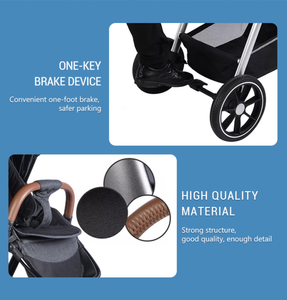 Prix promotionnel Coche Para Bebes poussette à pliage rapide d'une main populaire pour bébé 3 en 1 poussettes à pliage haute paysage - Product Image 5
